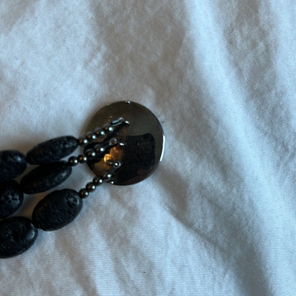 SILPADA lava stone triple strand bracelet With sterling clasp - Picture 5 of 5